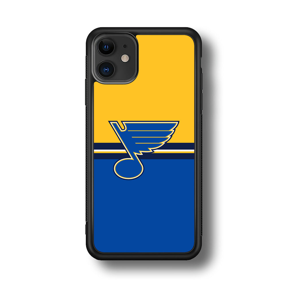 Hockey St. Louis Blues NHL 001 iPhone 11 Case-Phone Case-Rubber Black (2D Case)-Altracase
