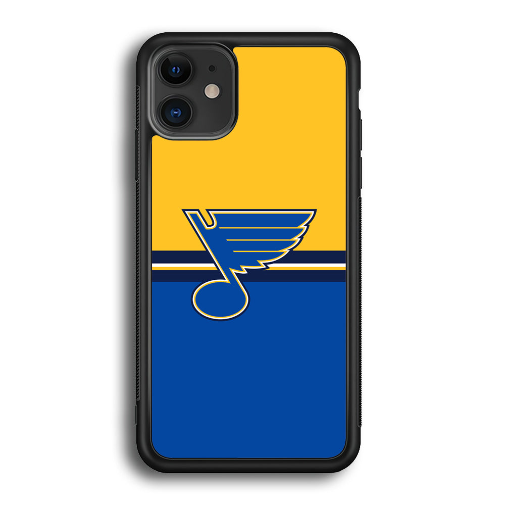 Hockey St. Louis Blues NHL 001 iPhone 12 Case-Phone Case-Rubber Black (2D Case)-Altracase