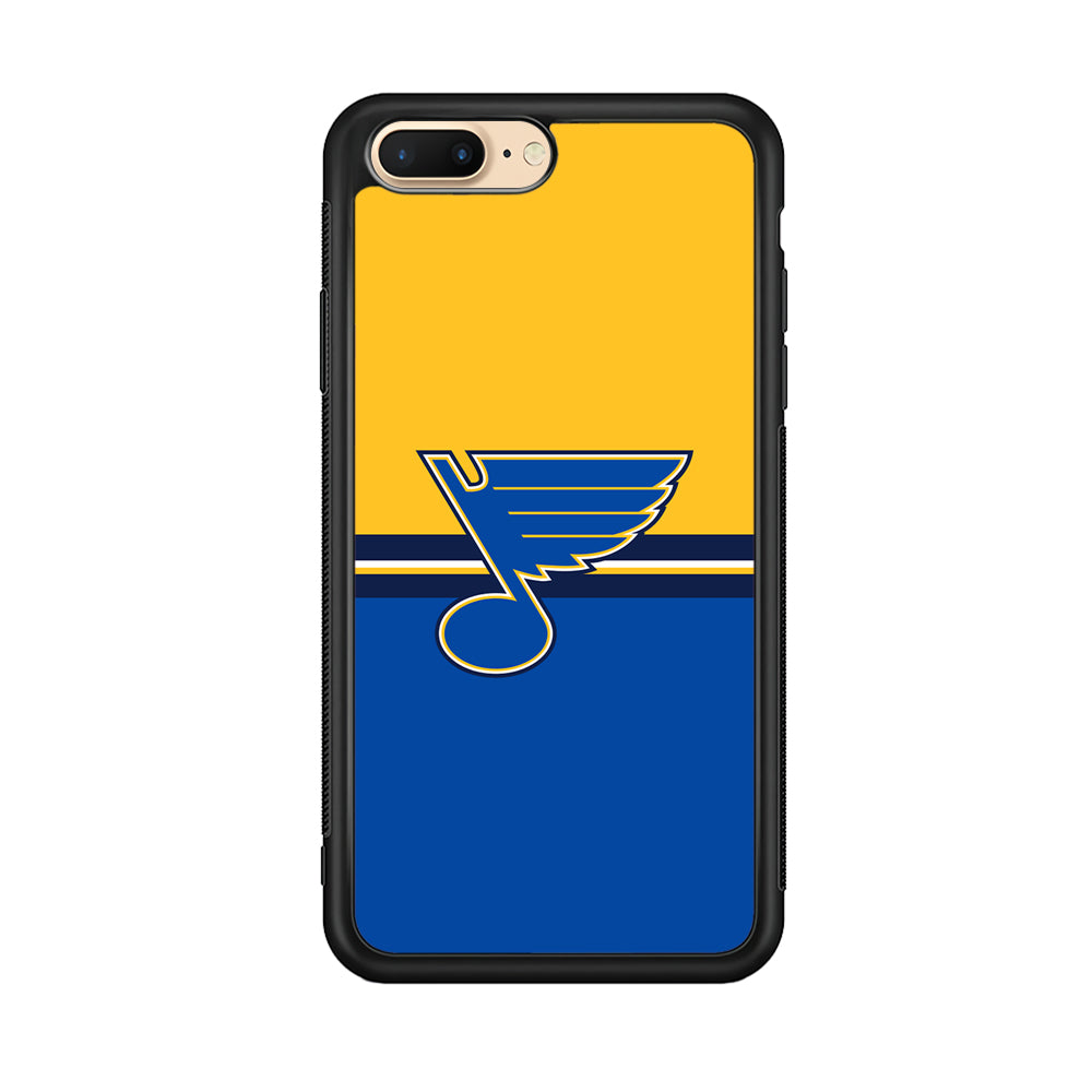 Hockey St. Louis Blues NHL 001 iPhone 8 Plus Case-Phone Case-Rubber Black (2D Case)-Altracase