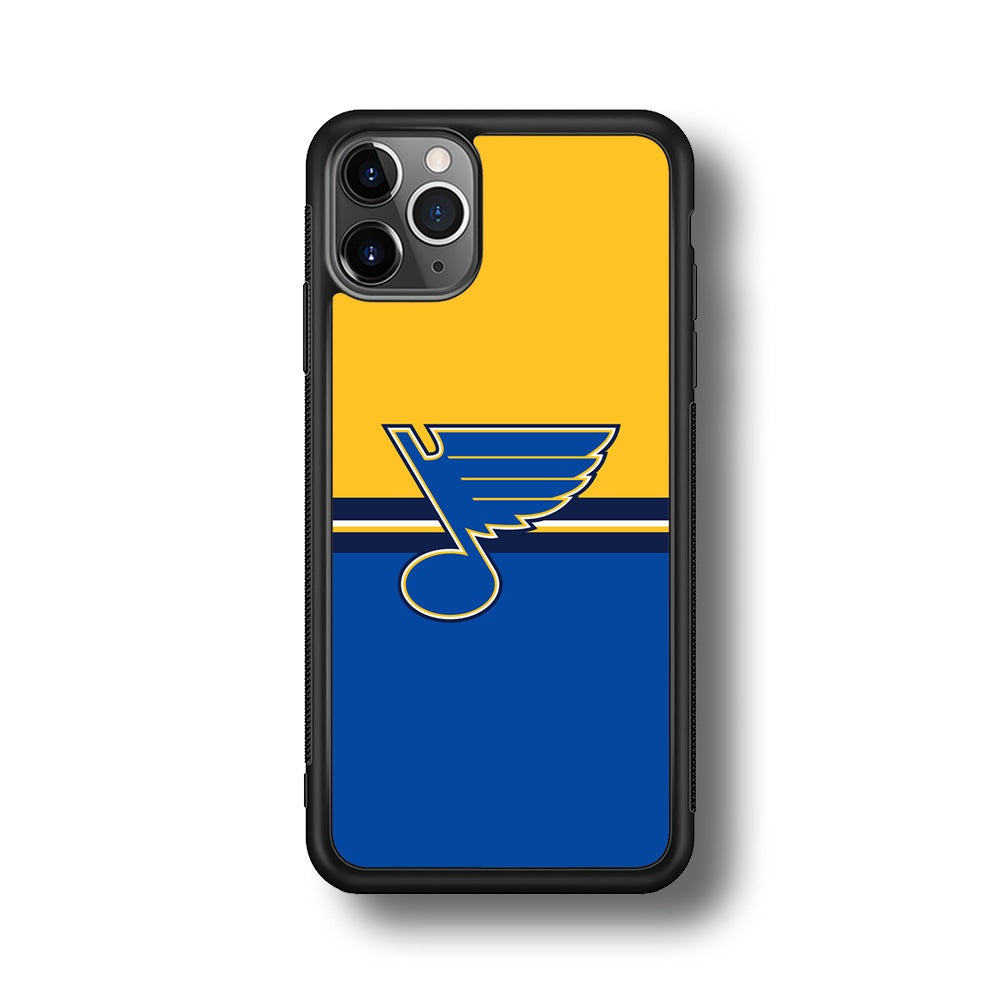 Hockey St. Louis Blues NHL 001 iPhone 11 Pro Max Case-Phone Case-Rubber Black (2D Case)-Altracase