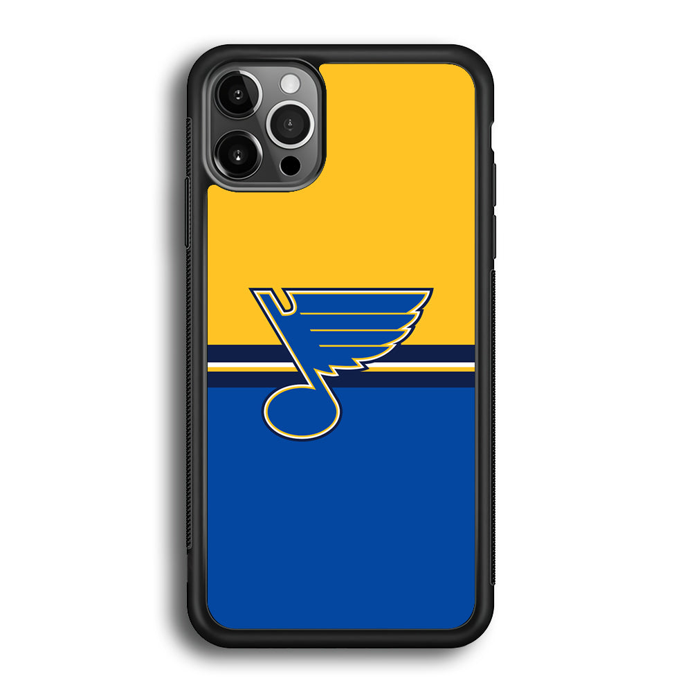 Hockey St. Louis Blues NHL 001 iPhone 12 Pro Max Case-Phone Case-Rubber Black (2D Case)-Altracase