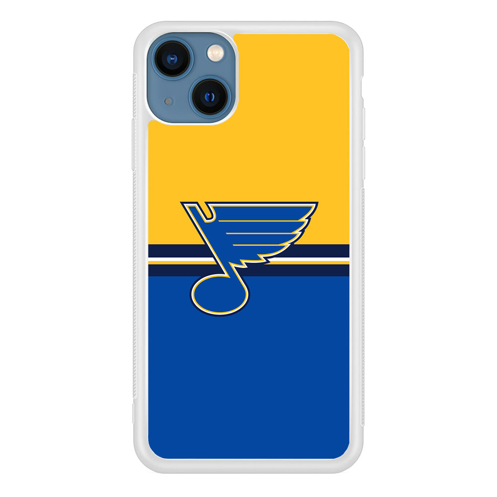 Hockey St. Louis Blues NHL 001 iPhone 13 Mini Case-Phone Case-Rubber White (2D Case)-Altracase