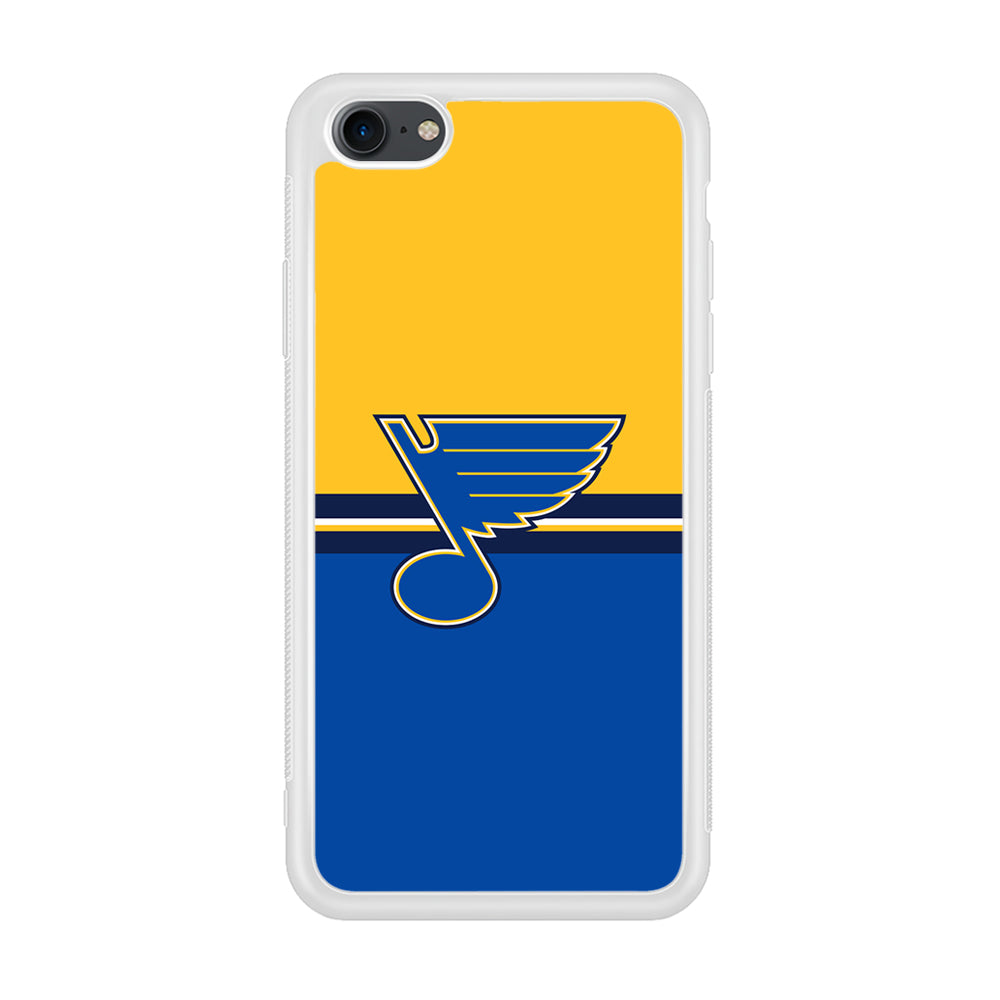 Hockey St. Louis Blues NHL 001 iPhone 7 Case-Phone Case-Rubber White (2D Case)-Altracase