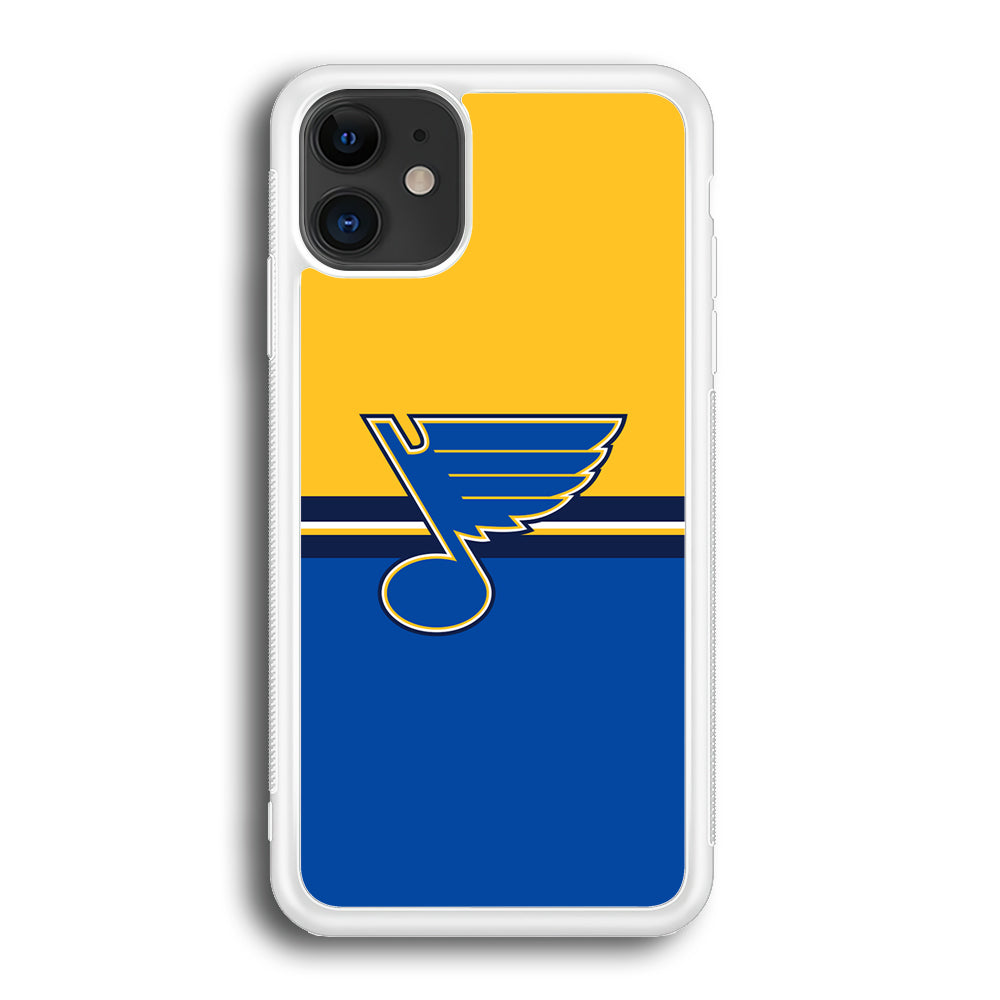 Hockey St. Louis Blues NHL 001 iPhone 12 Mini Case-Phone Case-Rubber White (2D Case)-Altracase