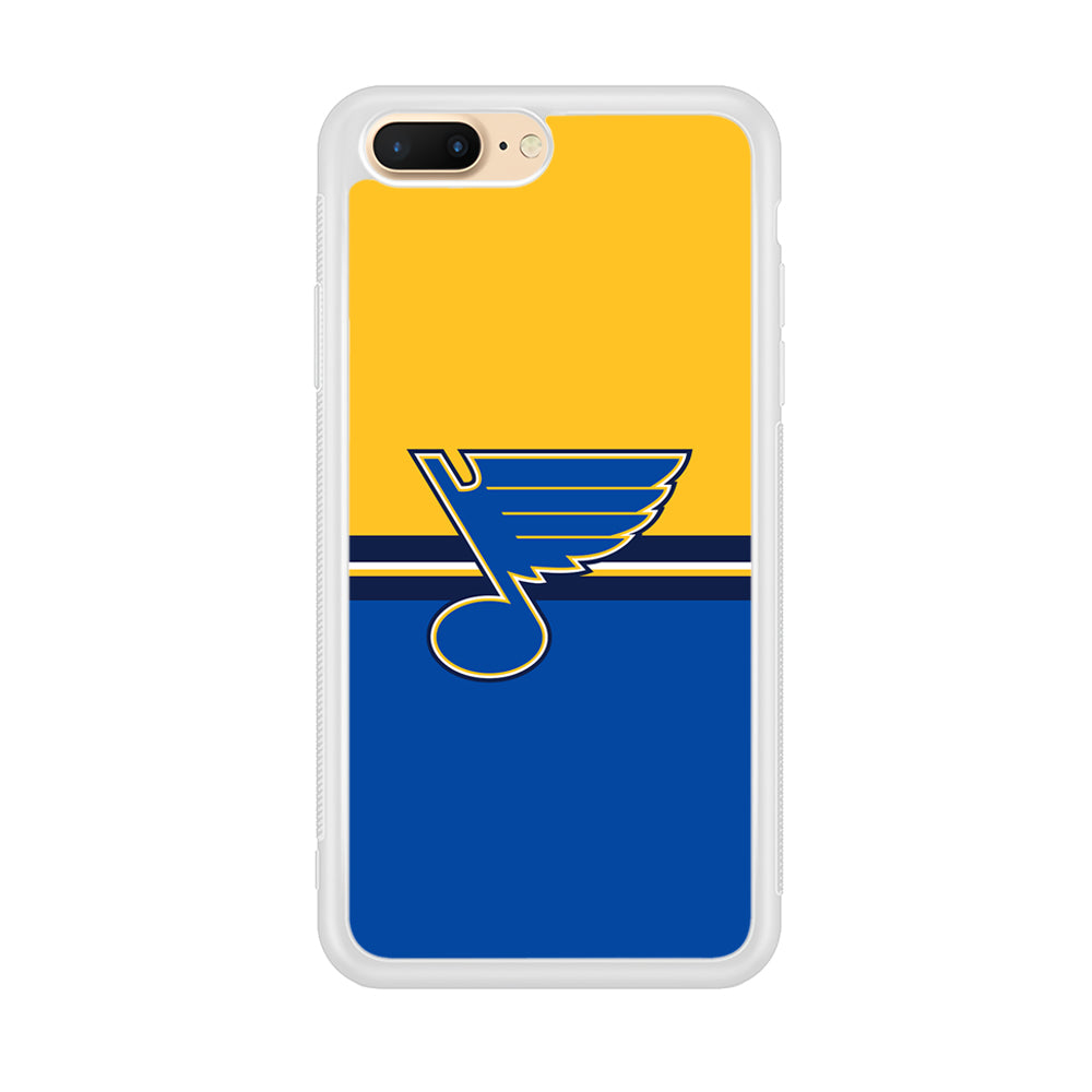 Hockey St. Louis Blues NHL 001 iPhone 8 Plus Case-Phone Case-Rubber White (2D Case)-Altracase