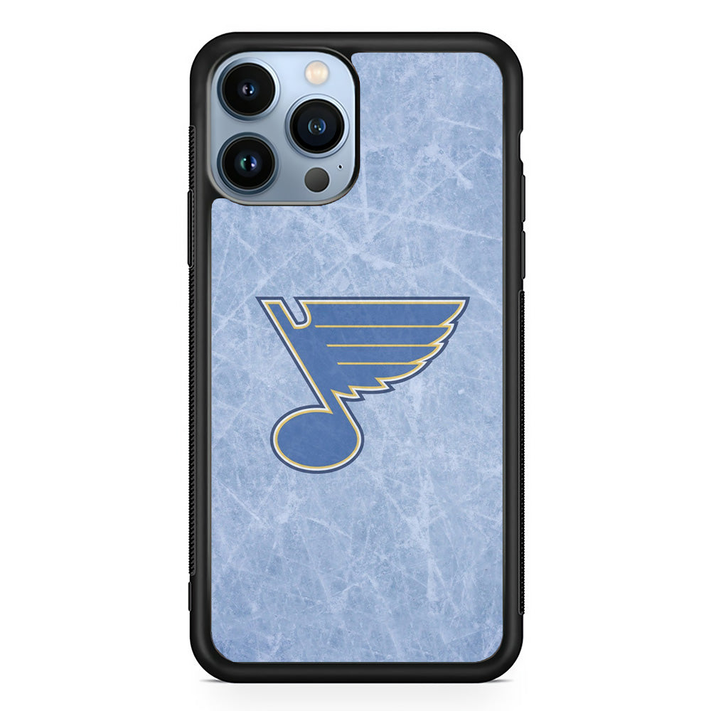 Hockey St. Louis Blues NHL 002 iPhone 13 Pro Case-Phone Case-Rubber Black (2D Case)-Altracase