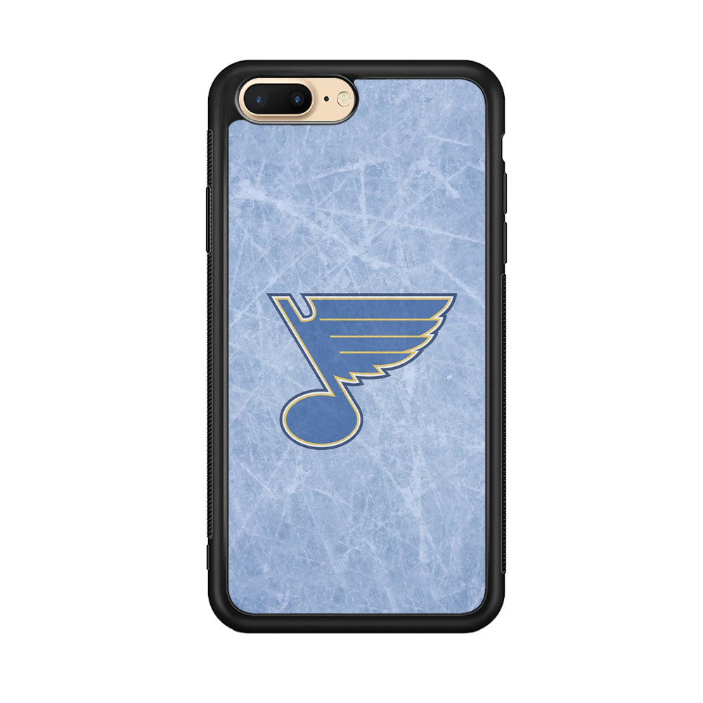 Hockey St. Louis Blues NHL 002 iPhone 8 Plus Case-Phone Case-Rubber Black (2D Case)-Altracase