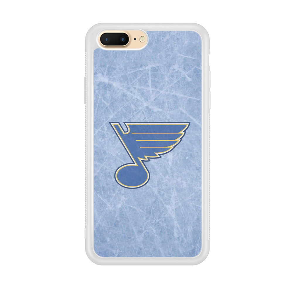 Hockey St. Louis Blues NHL 002 iPhone 7 Plus Case-Phone Case-Rubber White (2D Case)-Altracase