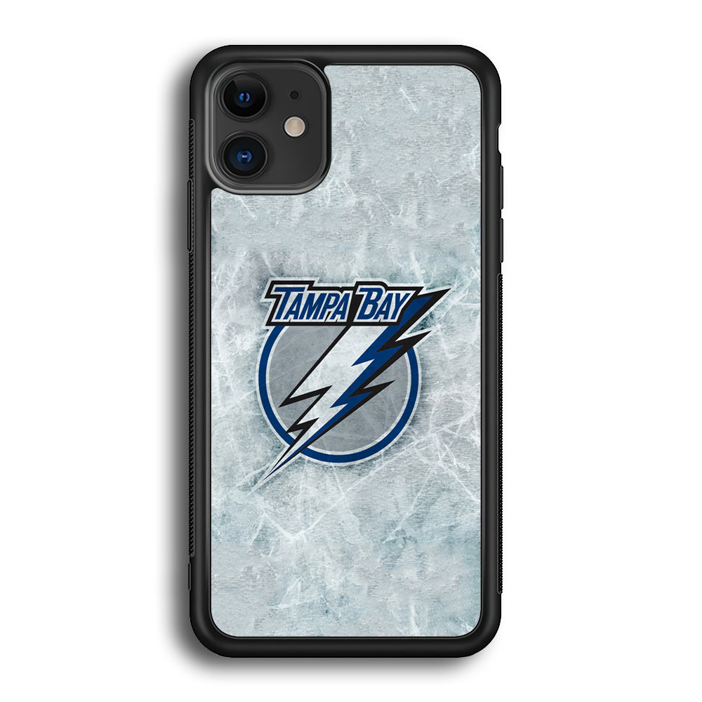 Hockey Tampa Bay Lightning NHL 001 iPhone 12 Case-Phone Case-Rubber Black (2D Case)-Altracase