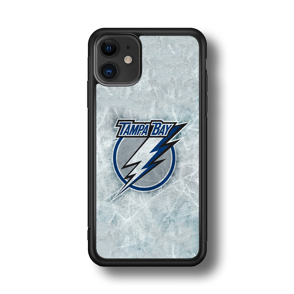 Hockey Tampa Bay Lightning NHL 001 iPhone 11 Case-Phone Case-Rubber Black (2D Case)-Altracase