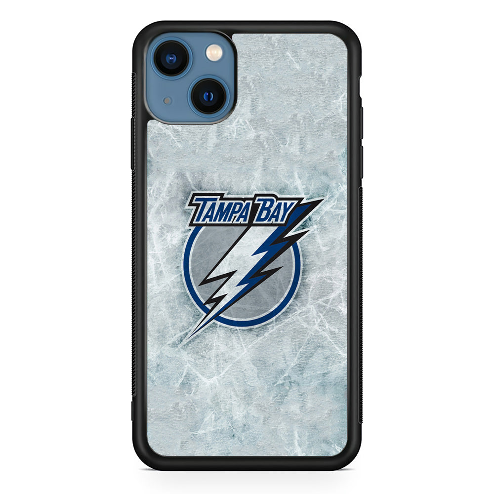 Hockey Tampa Bay Lightning NHL 001 iPhone 13 Mini Case-Phone Case-Rubber Black (2D Case)-Altracase