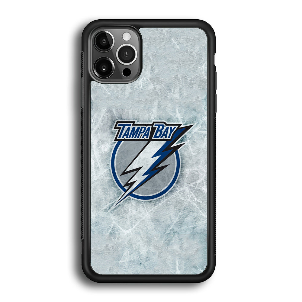 Hockey Tampa Bay Lightning NHL 001 iPhone 12 Pro Max Case-Phone Case-Rubber Black (2D Case)-Altracase