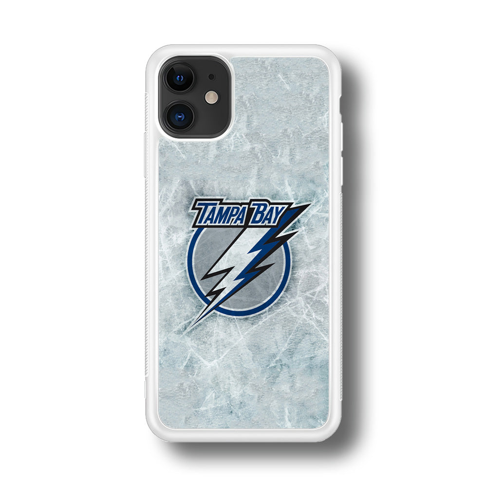 Hockey Tampa Bay Lightning NHL 001 iPhone 11 Case-Phone Case-Rubber White (2D Case)-Altracase