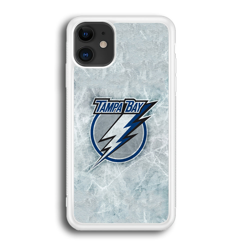Hockey Tampa Bay Lightning NHL 001 iPhone 12 Case-Phone Case-Rubber White (2D Case)-Altracase