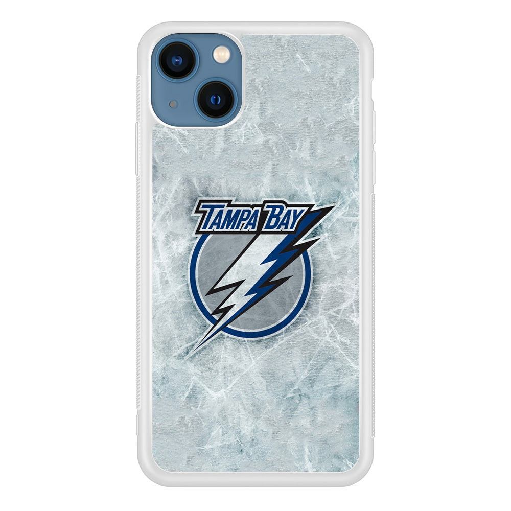 Hockey Tampa Bay Lightning NHL 001 iPhone 13 Mini Case-Phone Case-Rubber White (2D Case)-Altracase