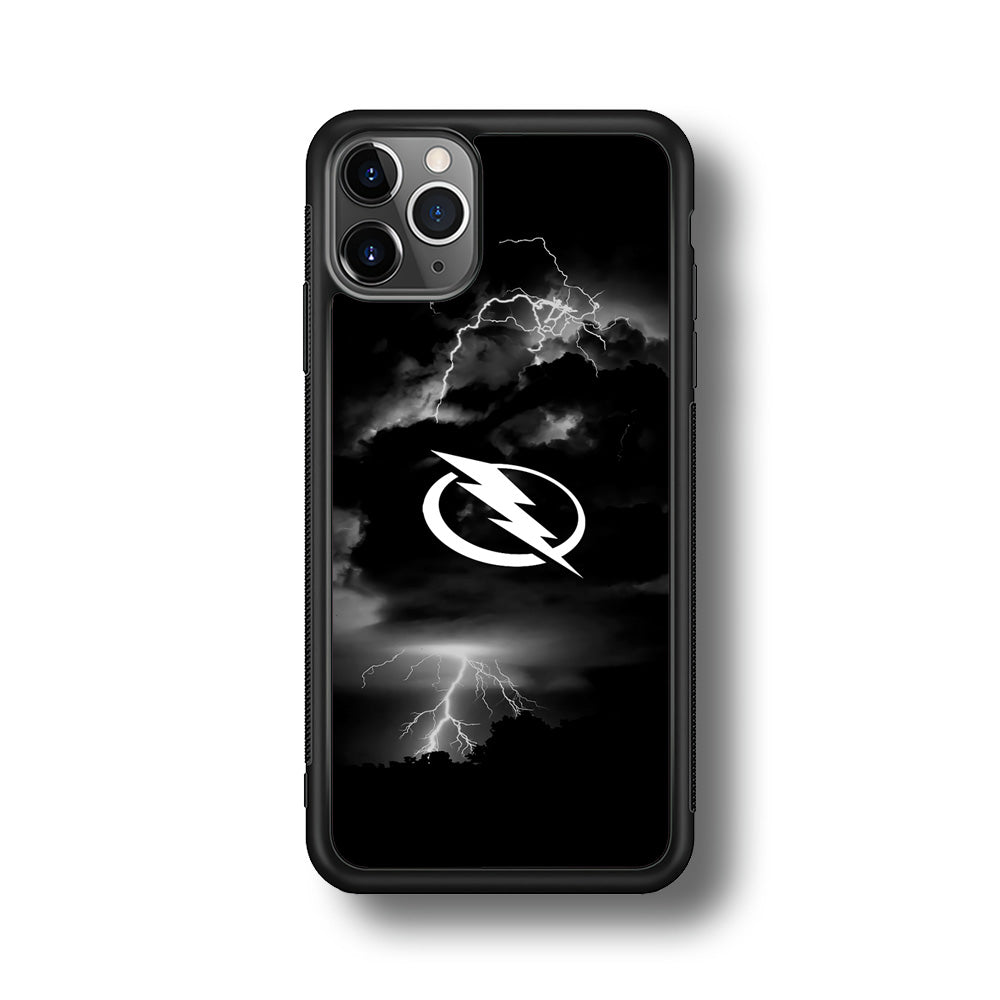 Hockey Tampa Bay Lightning NHL 002 iPhone 11 Pro Max Case-Phone Case-Rubber Black (2D Case)-Altracase