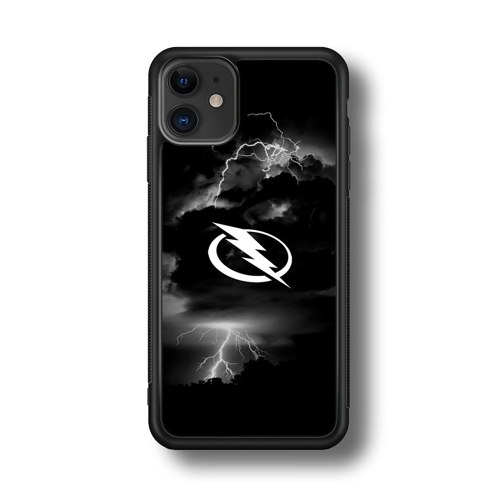 Hockey Tampa Bay Lightning NHL 002 iPhone 11 Case-Phone Case-Rubber Black (2D Case)-Altracase