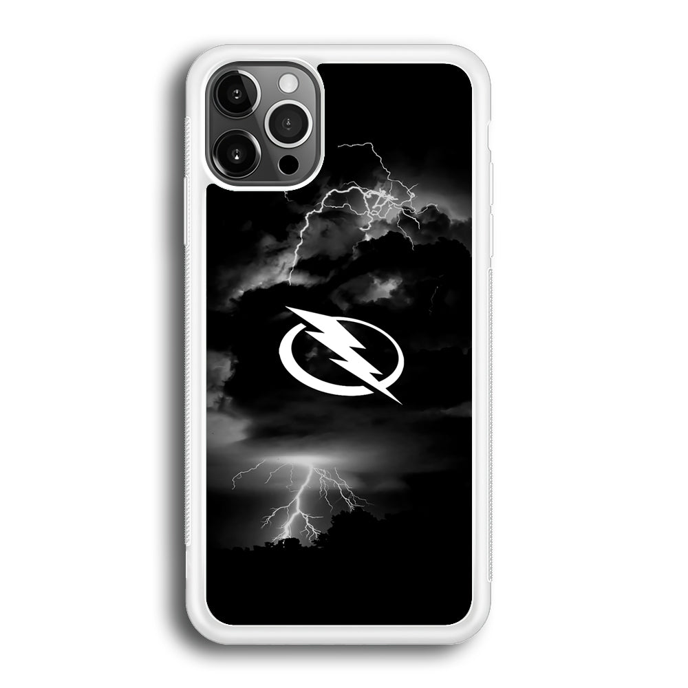 Hockey Tampa Bay Lightning NHL 002 iPhone 12 Pro Max Case-Phone Case-Rubber White (2D Case)-Altracase