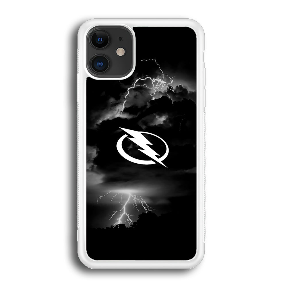 Hockey Tampa Bay Lightning NHL 002 iPhone 12 Case-Phone Case-Rubber White (2D Case)-Altracase