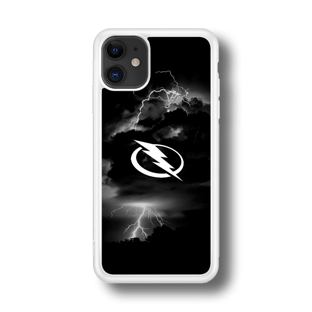 Hockey Tampa Bay Lightning NHL 002 iPhone 11 Case-Phone Case-Rubber White (2D Case)-Altracase