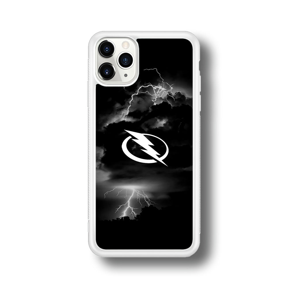 Hockey Tampa Bay Lightning NHL 002 iPhone 11 Pro Max Case-Phone Case-Rubber White (2D Case)-Altracase