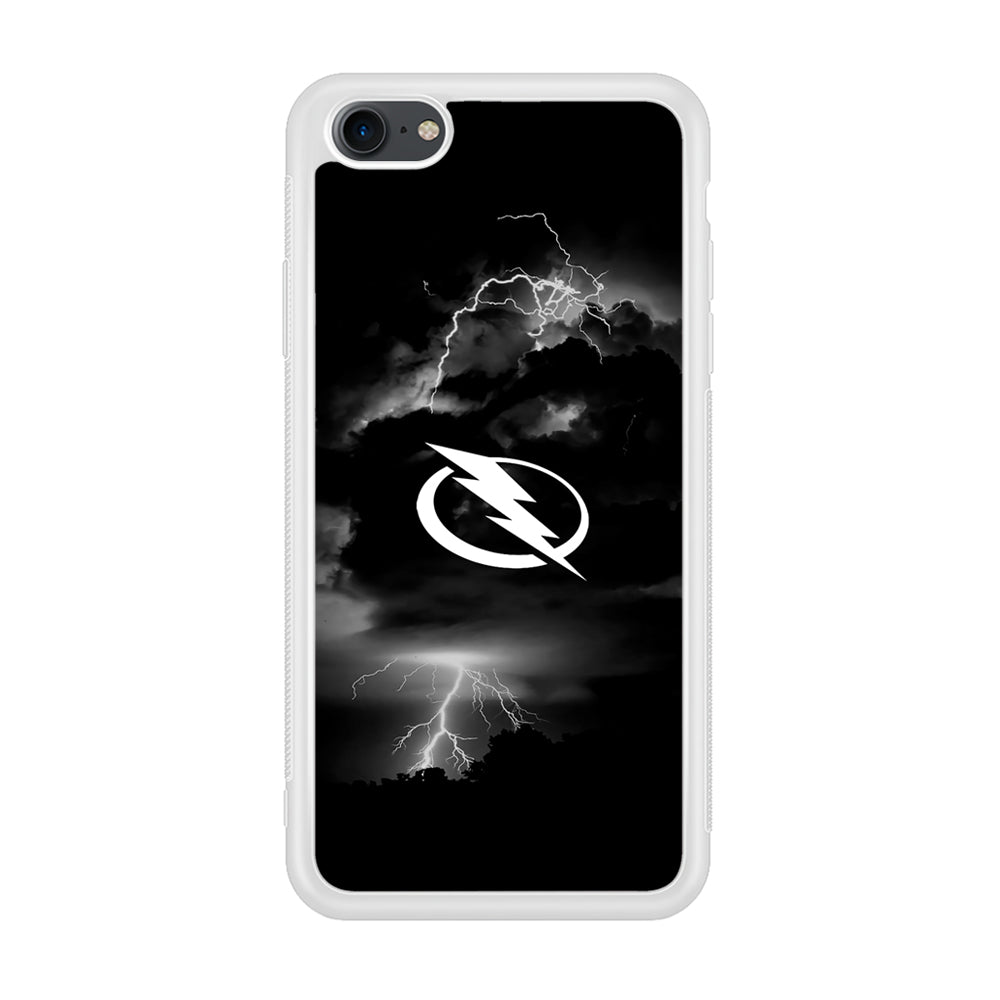 Hockey Tampa Bay Lightning NHL 002 iPhone 7 Case-Phone Case-Rubber White (2D Case)-Altracase
