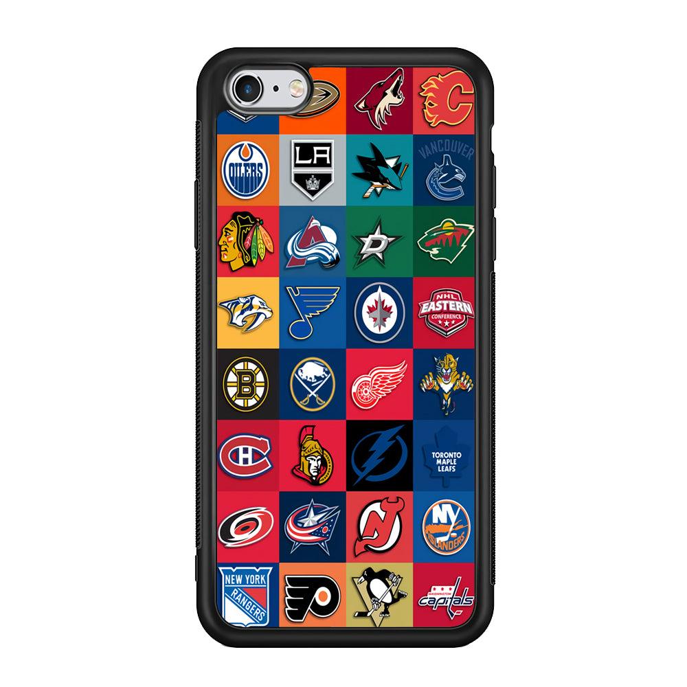Hockey Teams NHL 001 iPhone 6 | 6s Case-Phone Case-Rubber Black (2D Case)-Altracase