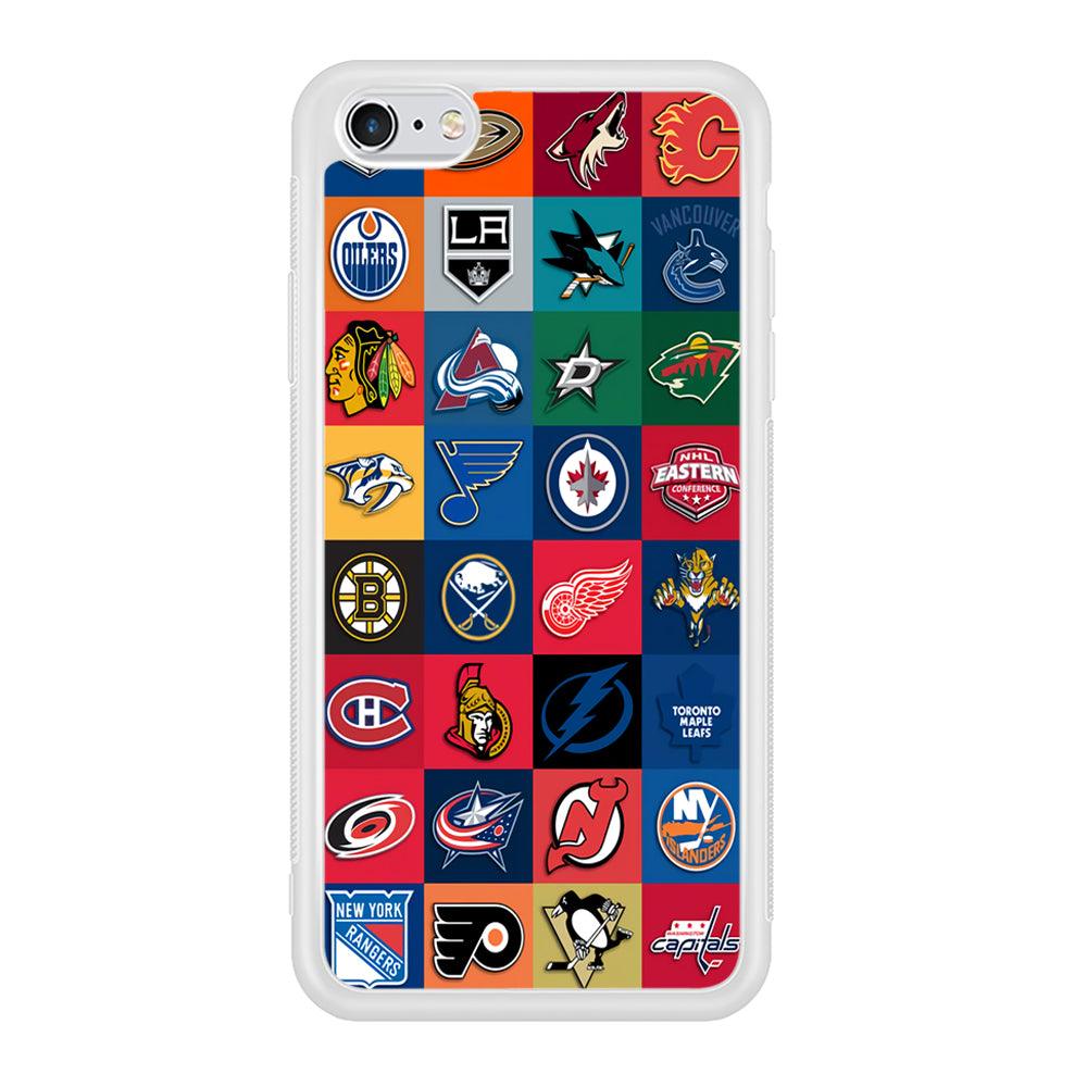 Hockey Teams NHL 001 iPhone 6 | 6s Case-Phone Case-Rubber White (2D Case)-Altracase