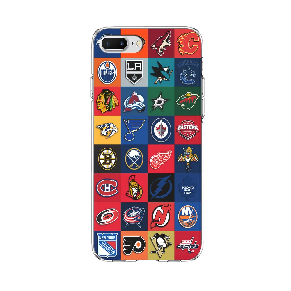 Hockey Teams NHL 001 iPhone 8 Plus Case-Phone Case-Clear Soft Case-Altracase