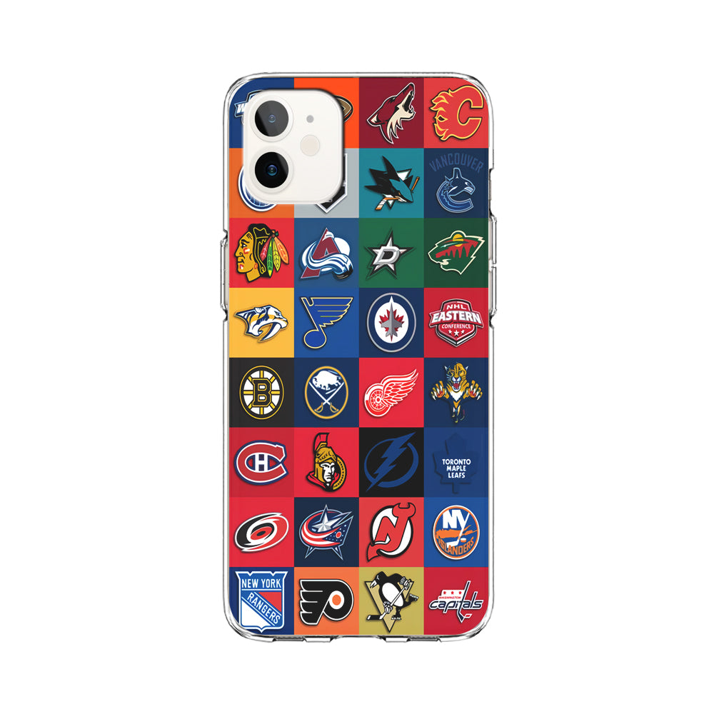 Hockey Teams NHL 001 iPhone 12 Case-Phone Case-Clear Soft Case-Altracase