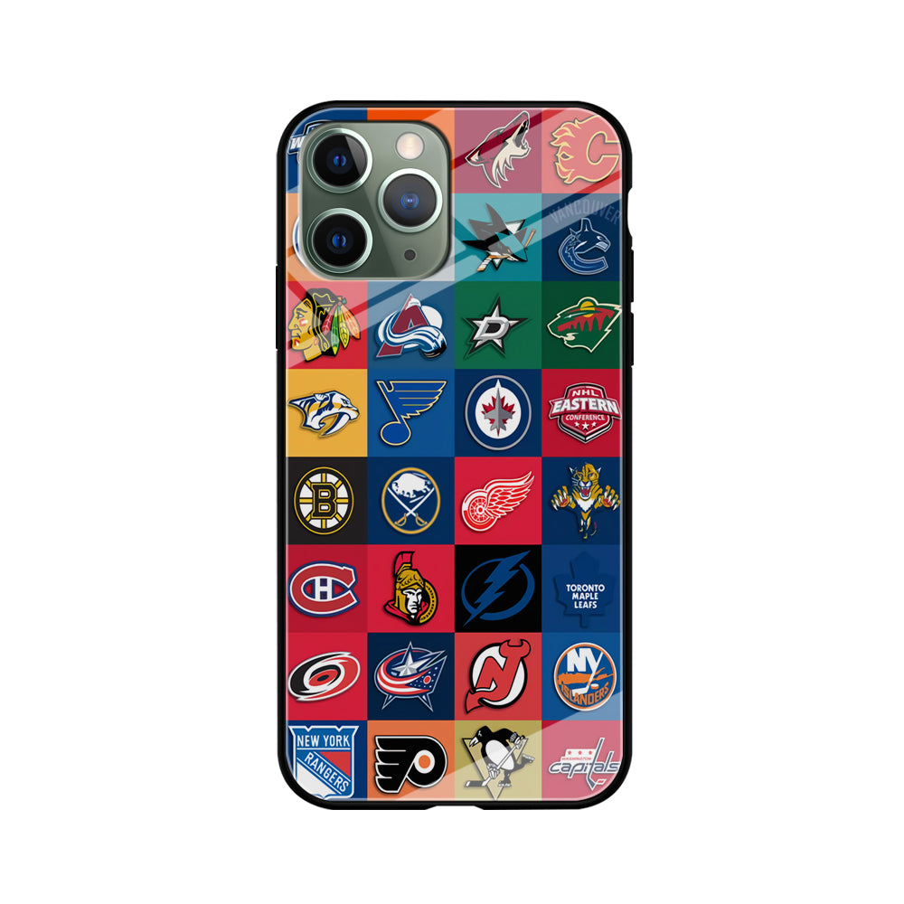 Hockey Teams NHL 001 iPhone 11 Pro Max Case-Phone Case-Tempered Glass Case-Altracase