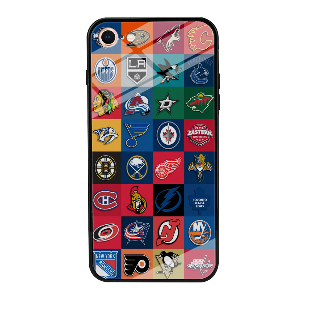 Hockey Teams NHL 001 iPhone 7 Case-Phone Case-Tempered Glass Case-Altracase