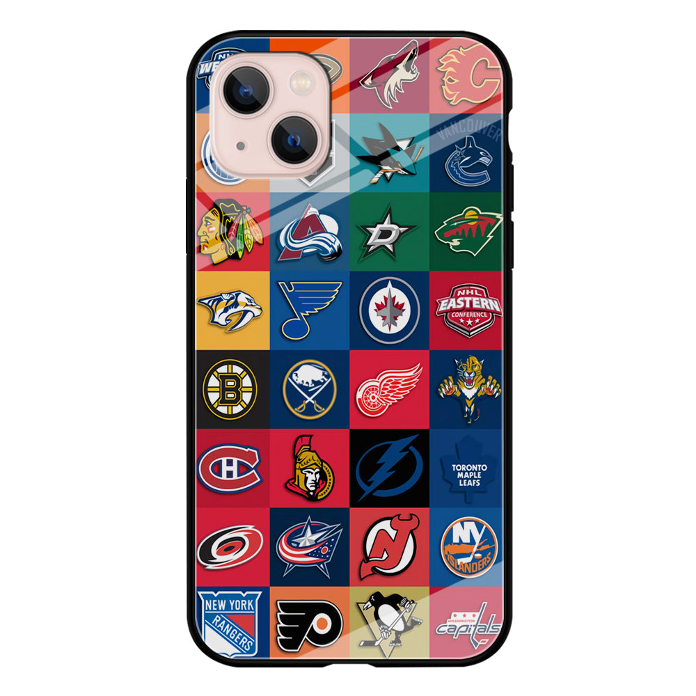 Hockey Teams NHL 001 iPhone 13 Mini Case-Phone Case-Tempered Glass Case-Altracase