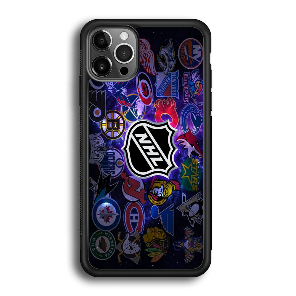 Hockey Teams NHL 002 iPhone 12 Pro Max Case-Phone Case-Rubber Black (2D Case)-Altracase