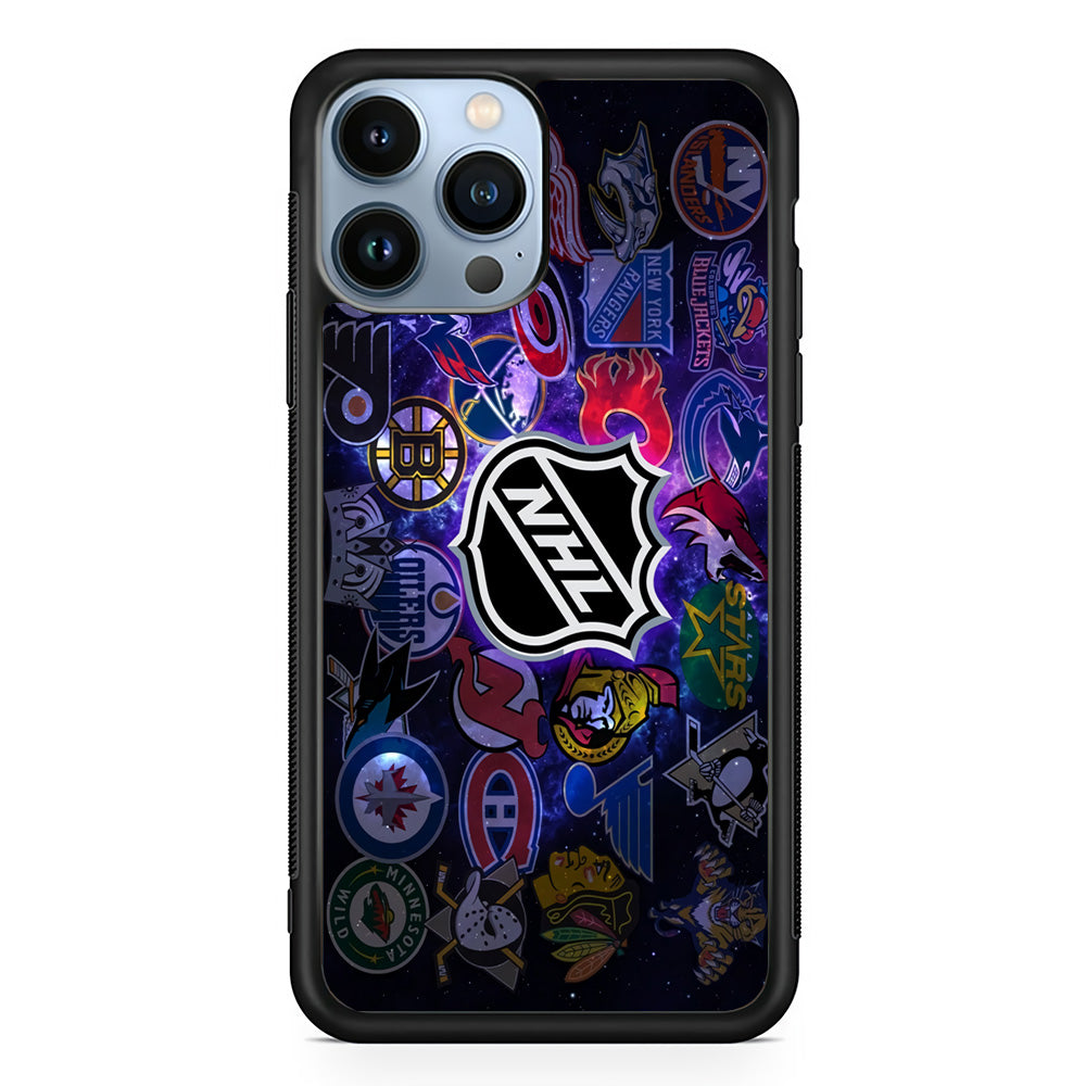 Hockey Teams NHL 002 iPhone 15 Pro Case-Phone Case-Rubber Black (2D Case)-Altracase