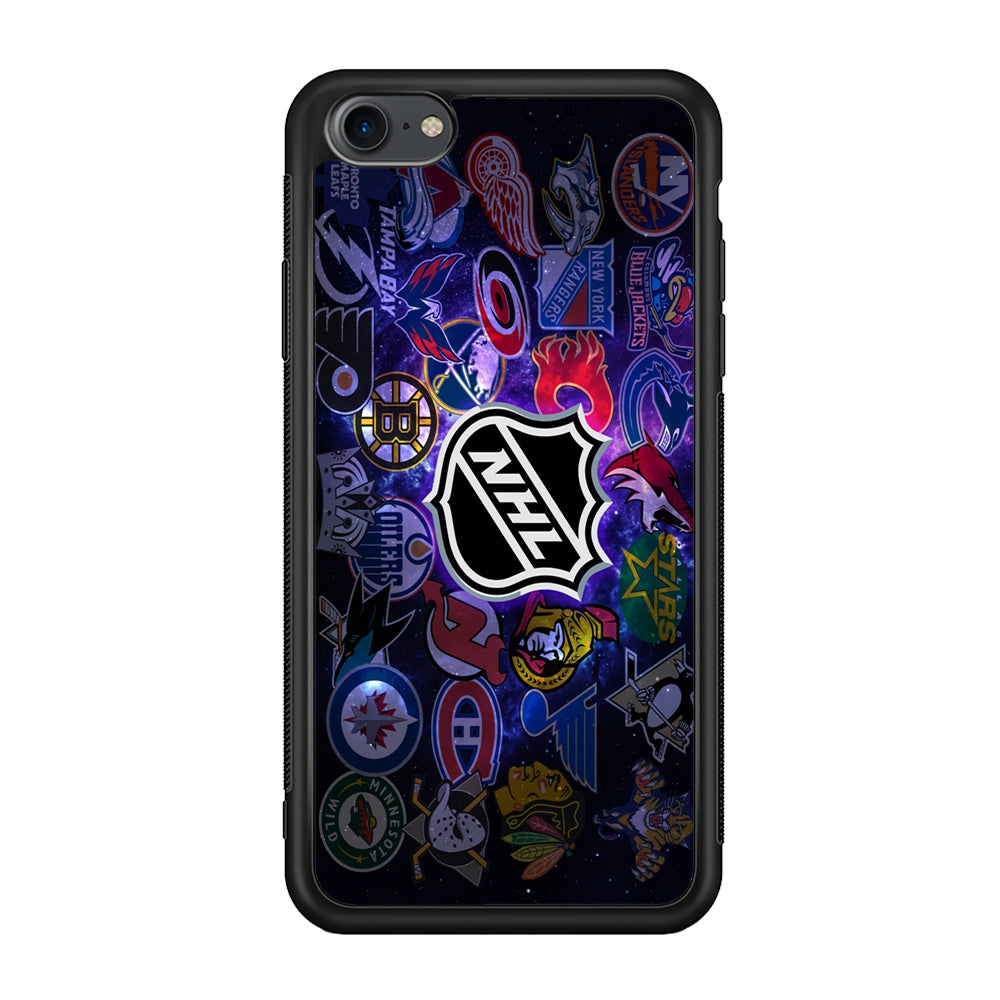 Hockey Teams NHL 002 iPhone 7 Case-Phone Case-Rubber Black (2D Case)-Altracase