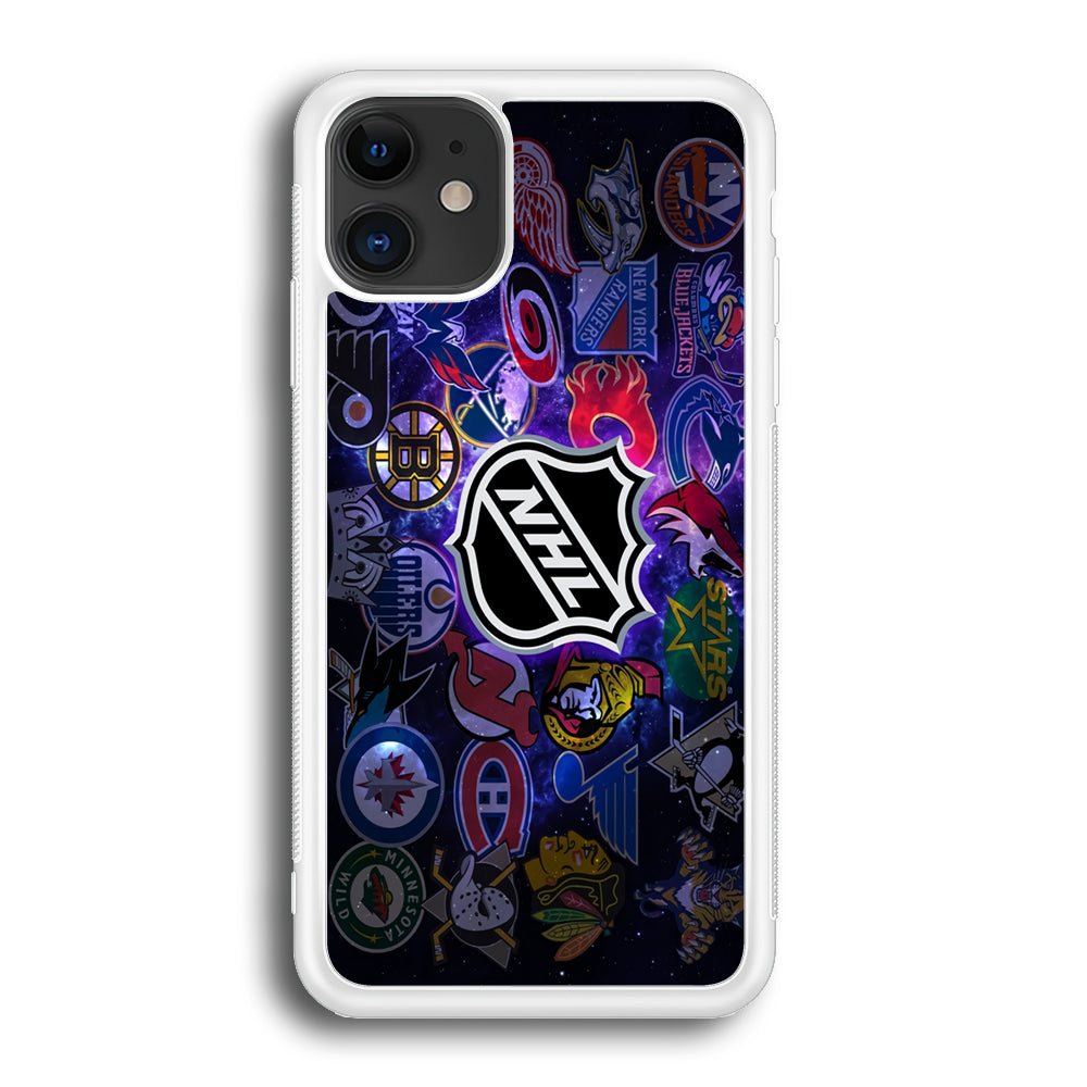 Hockey Teams NHL 002 iPhone 12 Case-Phone Case-Rubber White (2D Case)-Altracase