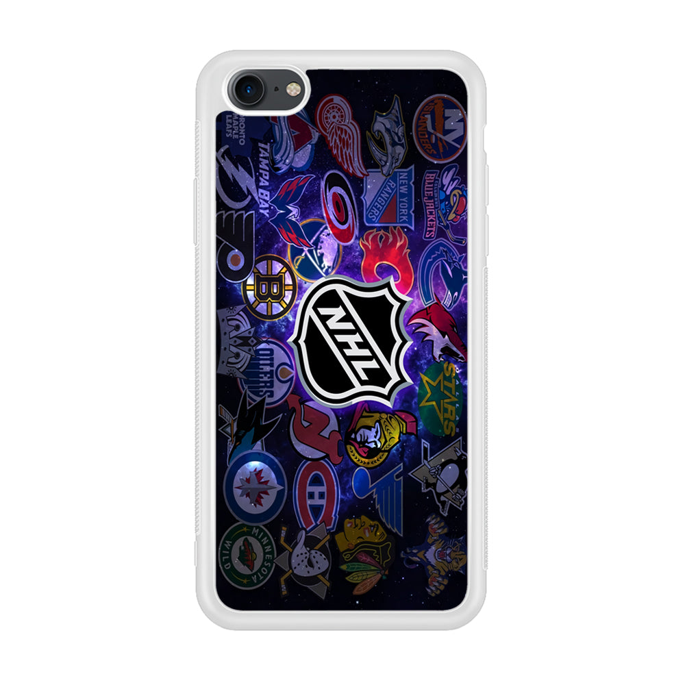 Hockey Teams NHL 002 iPhone 7 Case-Phone Case-Rubber White (2D Case)-Altracase