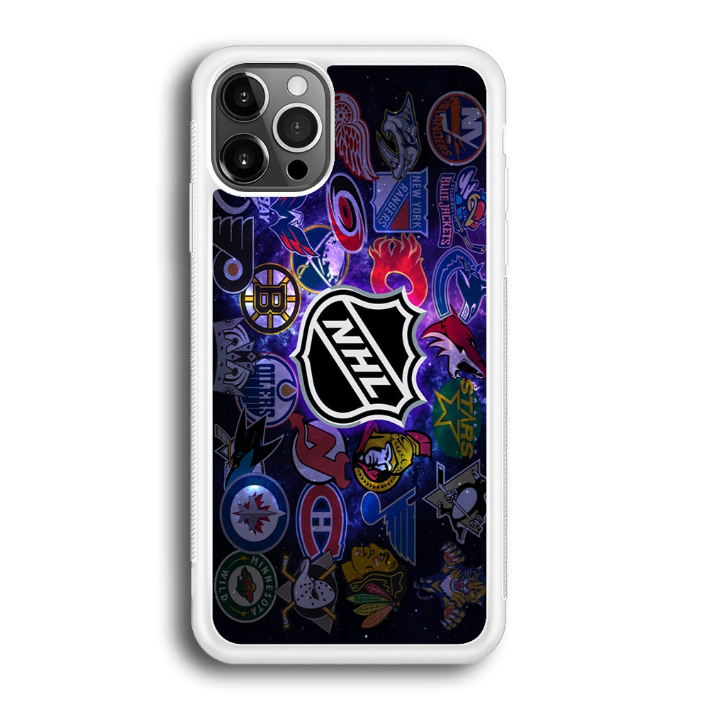 Hockey Teams NHL 002 iPhone 12 Pro Max Case-Phone Case-Rubber White (2D Case)-Altracase
