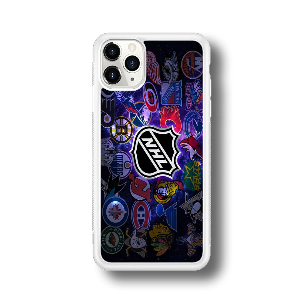Hockey Teams NHL 002 iPhone 11 Pro Max Case-Phone Case-Rubber White (2D Case)-Altracase