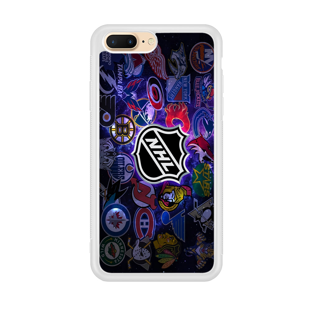 Hockey Teams NHL 002 iPhone 7 Plus Case-Phone Case-Rubber White (2D Case)-Altracase