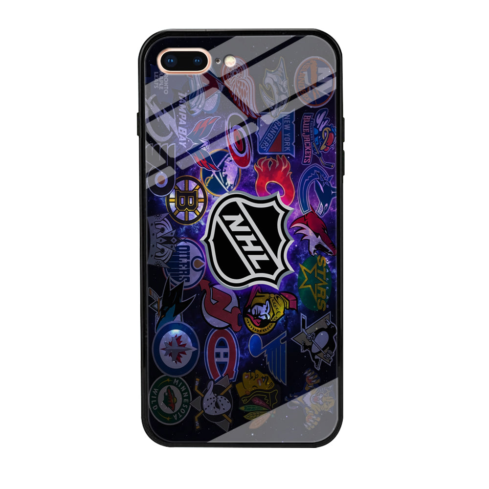 Hockey Teams NHL 002 iPhone 8 Plus Case-Phone Case-Tempered Glass Case-Altracase