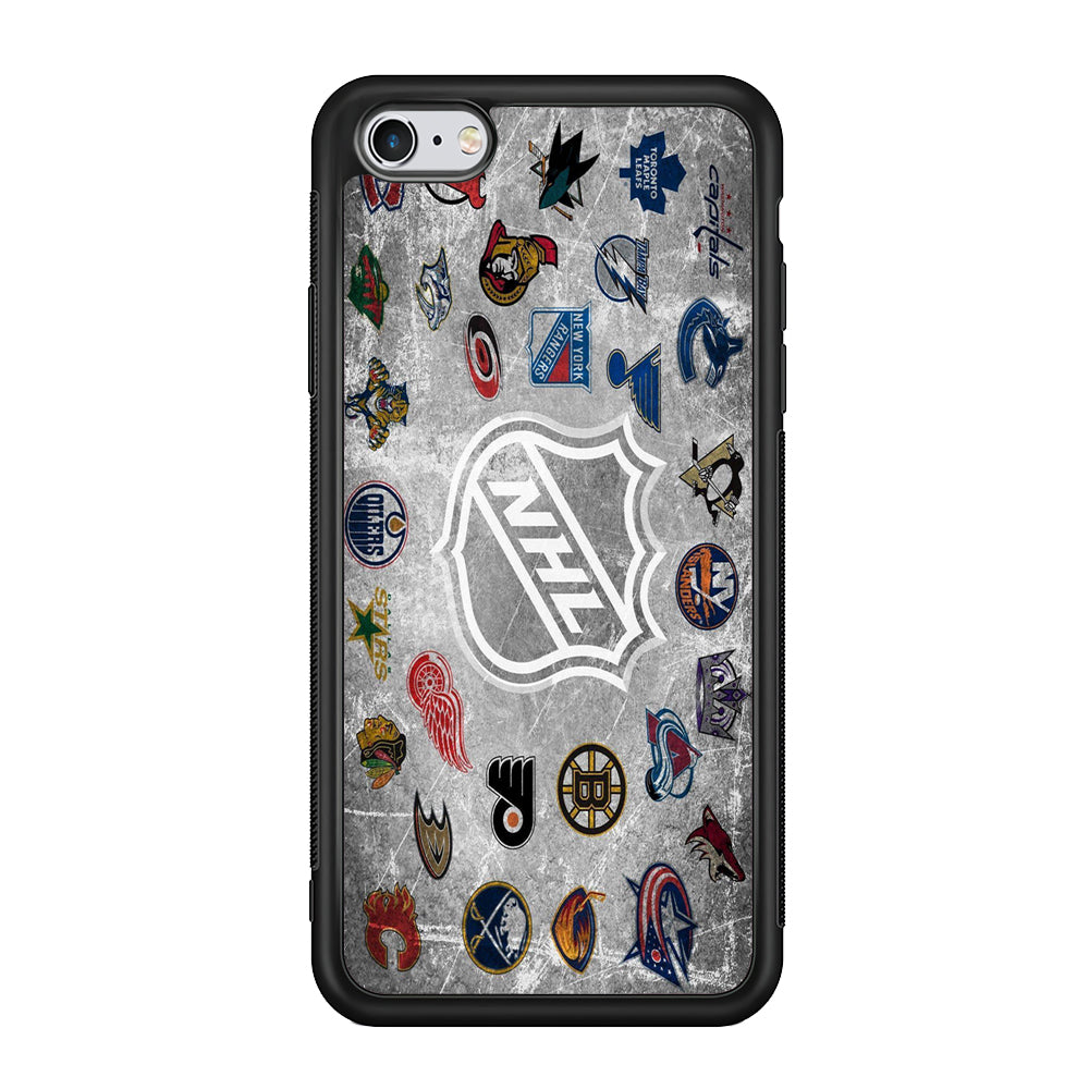 Hockey Teams NHL 003 iPhone 6 Plus | 6s Plus Case-Phone Case-Rubber Black (2D Case)-Altracase