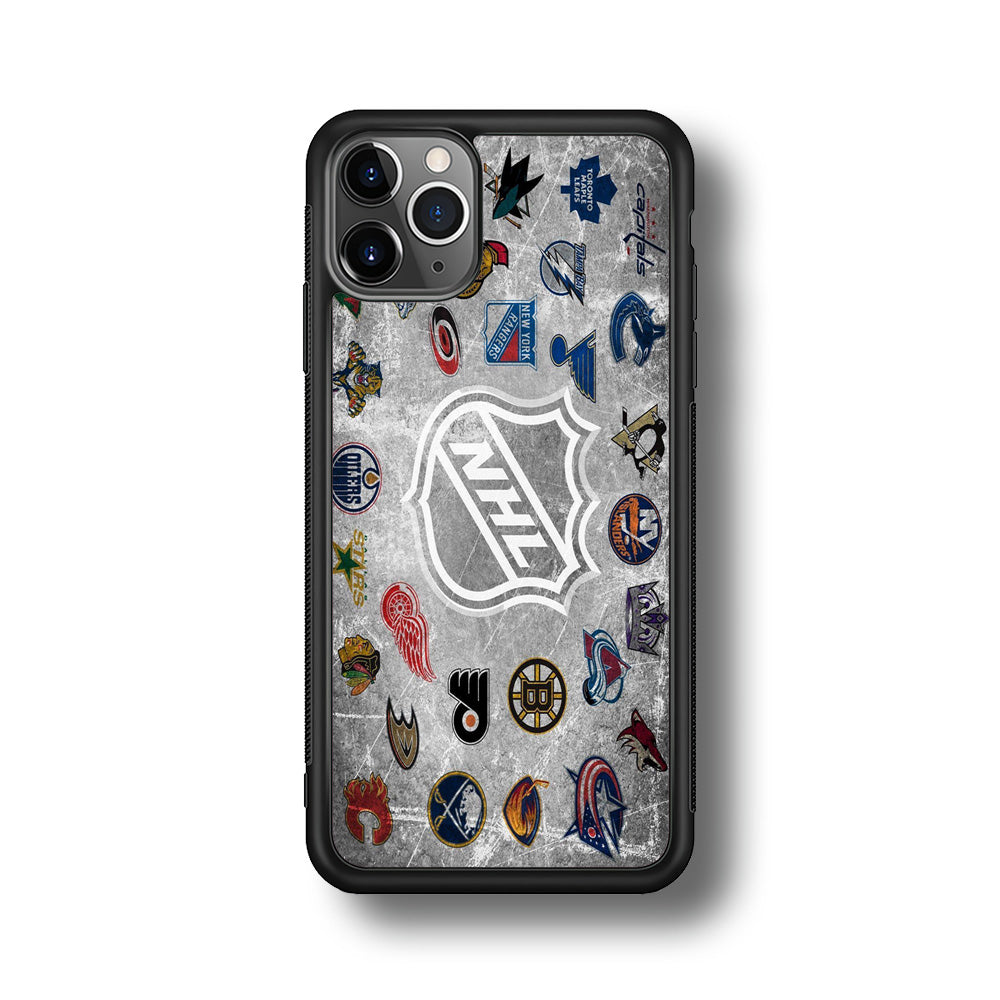 Hockey Teams NHL 003 iPhone 11 Pro Case-Phone Case-Rubber Black (2D Case)-Altracase