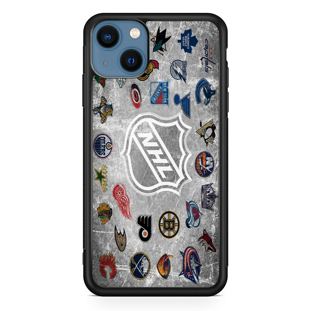 Hockey Teams NHL 003 iPhone 13 Mini Case-Phone Case-Rubber Black (2D Case)-Altracase