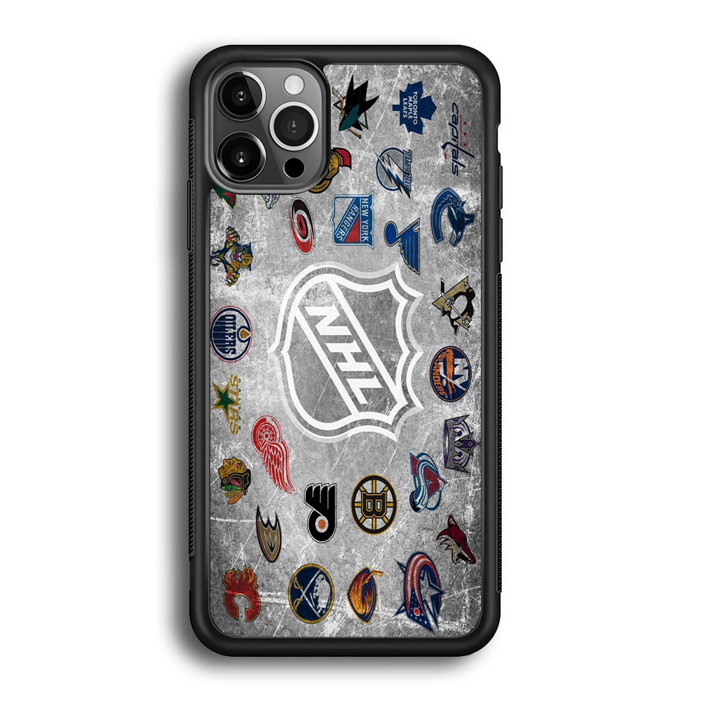 Hockey Teams NHL 003 iPhone 12 Pro Max Case-Phone Case-Rubber Black (2D Case)-Altracase