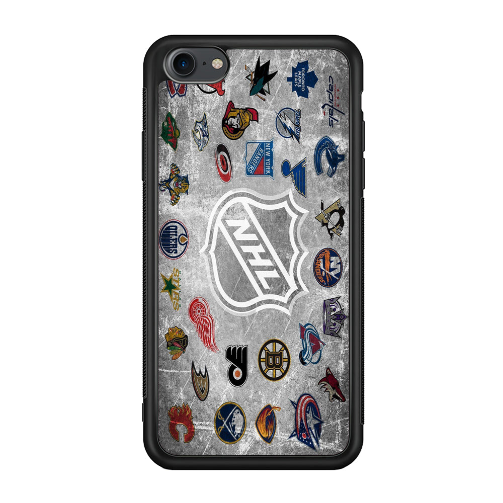 Hockey Teams NHL 003 iPhone 7 Case-Phone Case-Rubber Black (2D Case)-Altracase