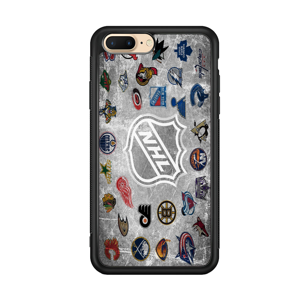 Hockey Teams NHL 003 iPhone 8 Plus Case-Phone Case-Rubber Black (2D Case)-Altracase