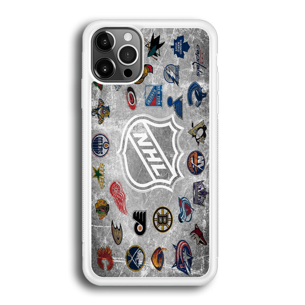 Hockey Teams NHL 003 iPhone 12 Pro Max Case-Phone Case-Rubber White (2D Case)-Altracase
