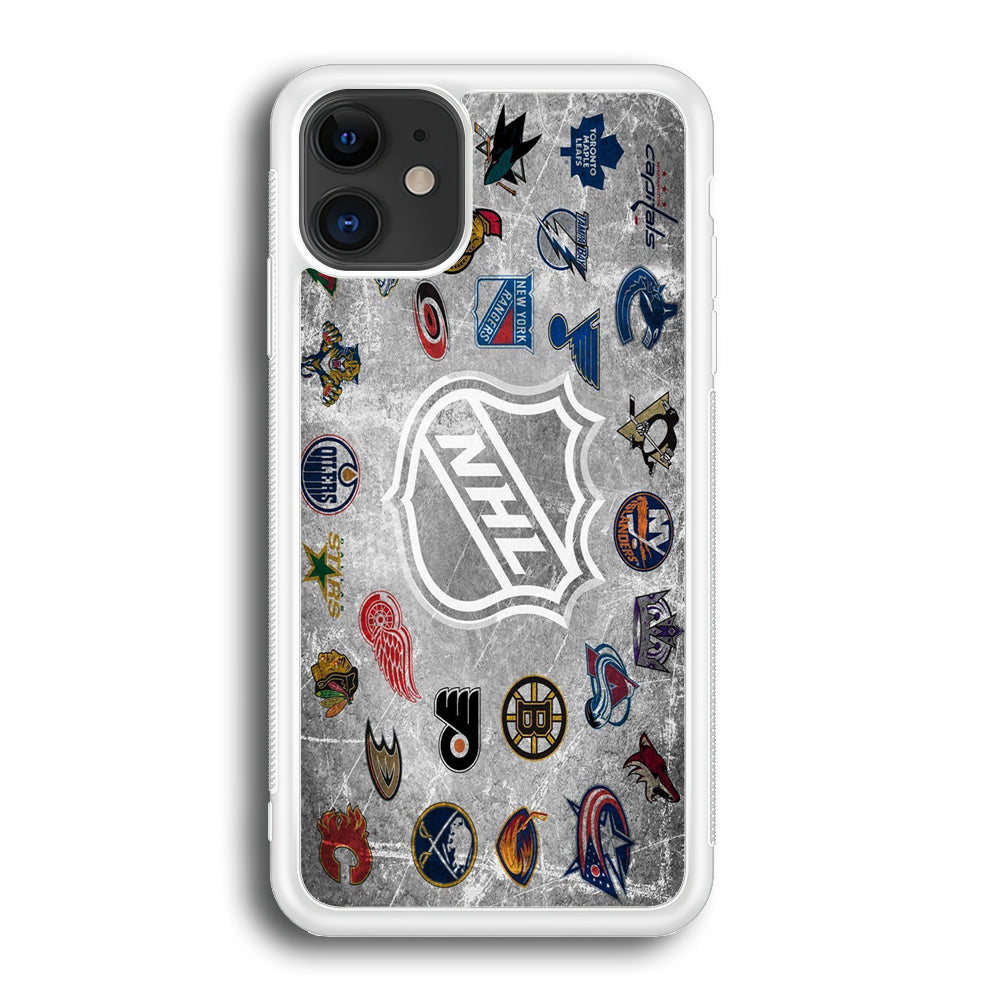 Hockey Teams NHL 003 iPhone 12 Case-Phone Case-Rubber White (2D Case)-Altracase